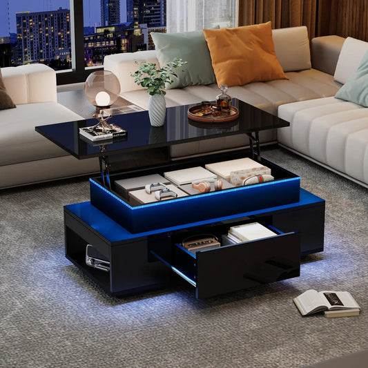 Table Basse LED Ajustable