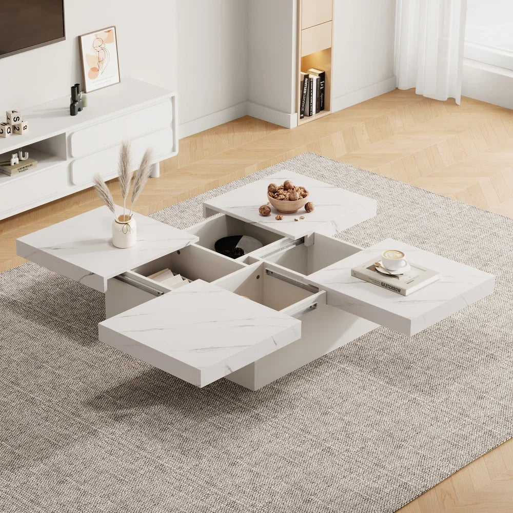 Table Basse Noire 90x90cm