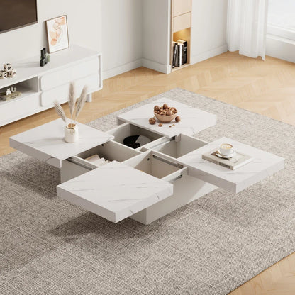 Table Basse Noire 90x90cm